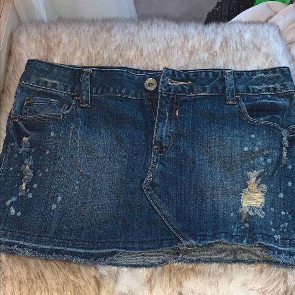 Denim Mini Skirt